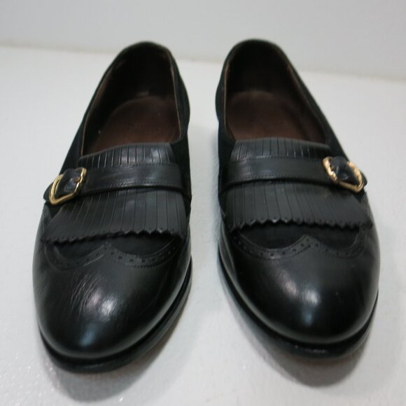 Allen Edmonds Black Loafers with Buckle Detail - Picture 5 of 7